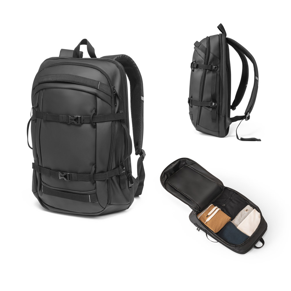 KAMPALA. Mochila para notebook (17'3") em 900D poliéster reciclado de alta densidade com revestimento resistente à agua (21 L)