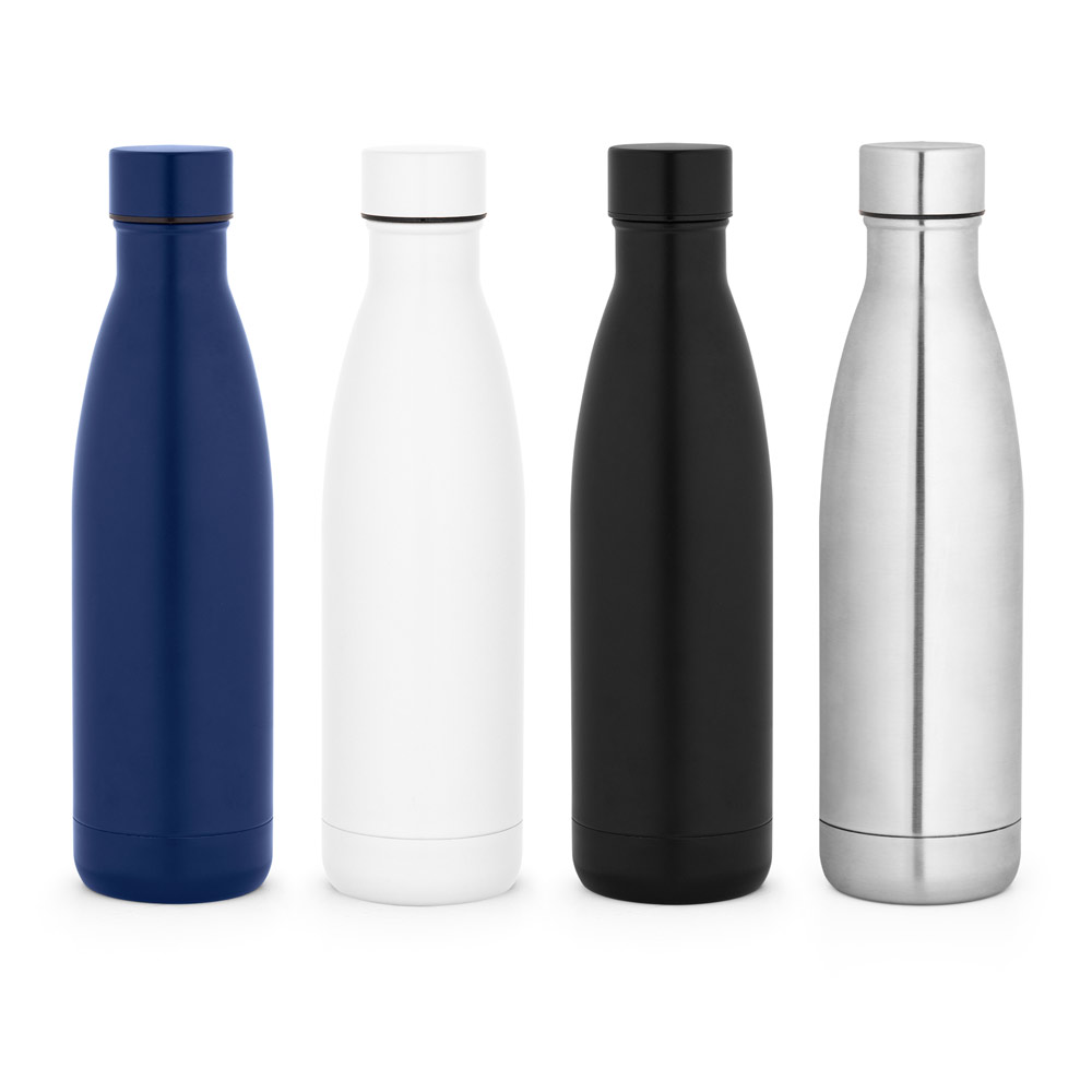 RE-BUFFON L. Garrafa térmica em aço inox 90% reciclado de parede dupla isolada a vácuo, com acabamento mate (810 mL)